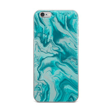 Load image into Gallery viewer, Turquoise Marble iPhone Case