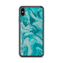 Load image into Gallery viewer, Turquoise Marble iPhone Case