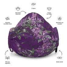 Load image into Gallery viewer, Purple Floral Face Mask