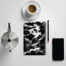 Load image into Gallery viewer, Onyx &amp; Frost Tie Dye Spiral Notebook