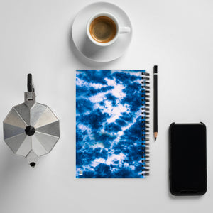 Royal Blue Tie Dye Spiral Notebook