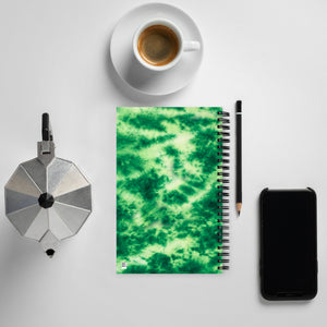 Emerald Tie Dye Spiral Notebook