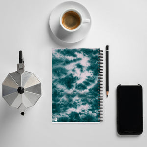 Deep Ocean Tie Dye Spiral Notebook