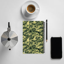 Load image into Gallery viewer, Green Camoflauge Spiral Notebook