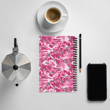 Load image into Gallery viewer, Pink Camouflage Spiral Notebook