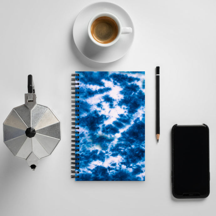 Royal Blue Tie Dye Spiral Notebook