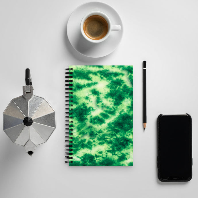 Emerald Tie Dye Spiral Notebook