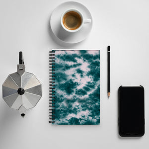 Deep Ocean Tie Dye Spiral Notebook
