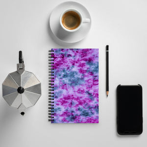 Indigo & Orchid Tie Dye  Spiral Notebook