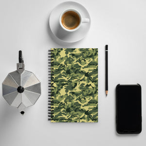 Green Camoflauge Spiral Notebook