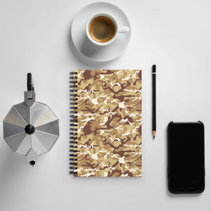 Brown Camoflauge Spiral Notebook