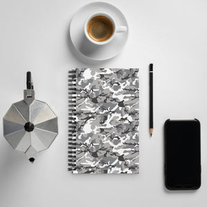 Grey Camoflage Spiral Notebook