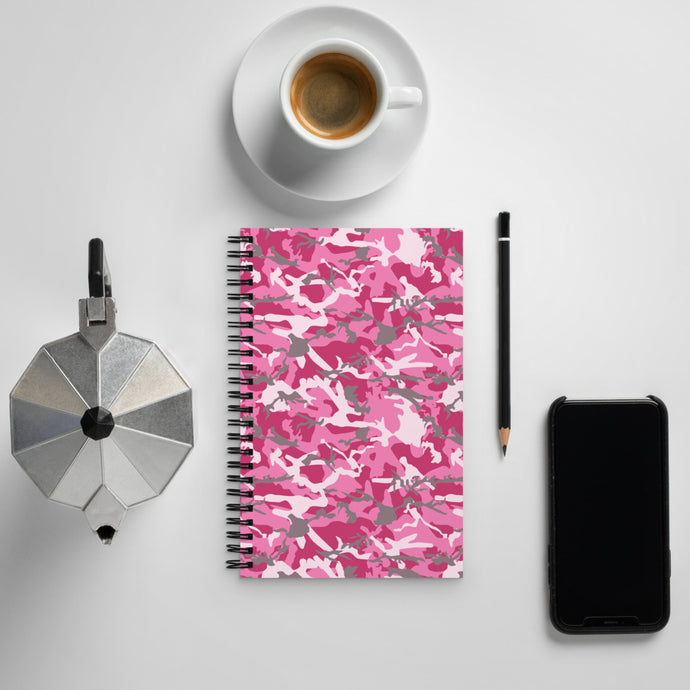 Pink Camouflage Spiral Notebook