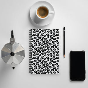 Snow Leopard Print Spiral Notebook