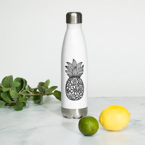 Pineapple B&W Stainless Steel Water Bottle