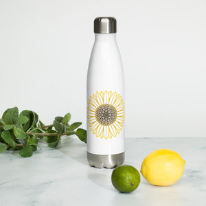 Sunflower Stainless Steel Water Bottle