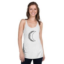 Load image into Gallery viewer, Women&#39;s Floral Moon Racerback Tank