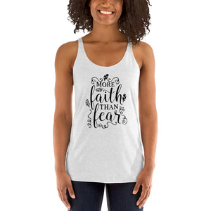 More Faith Than Fear Women's Racerback Tank