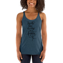 Load image into Gallery viewer, With Brave Wings She Fights Women&#39;s Racerback Tank