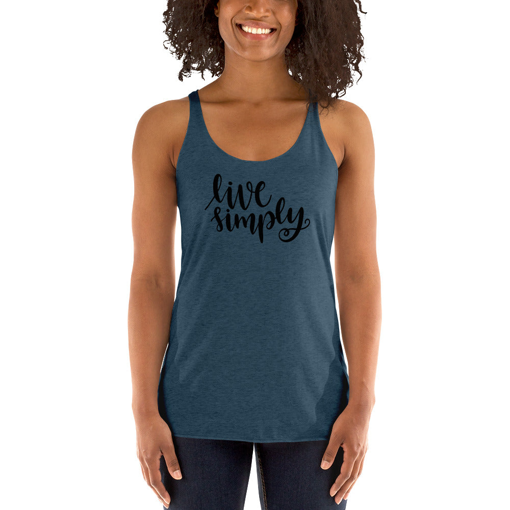 Live Simply Women's Racerback Tank