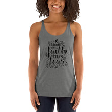 Load image into Gallery viewer, More Faith Than Fear Women&#39;s Racerback Tank