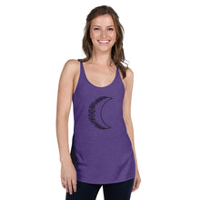 Load image into Gallery viewer, Women&#39;s Floral Moon Racerback Tank