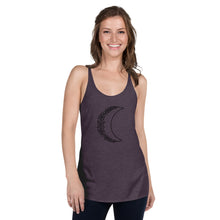 Load image into Gallery viewer, Women&#39;s Floral Moon Racerback Tank