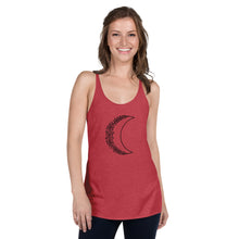 Load image into Gallery viewer, Women&#39;s Floral Moon Racerback Tank
