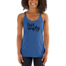 Load image into Gallery viewer, Live Simply Women&#39;s Racerback Tank